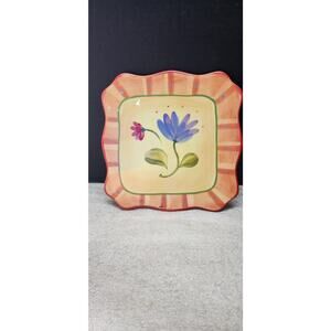 Pfaltzgraff Napoli Hand Painted Trivet 8.5" Square. Box 6